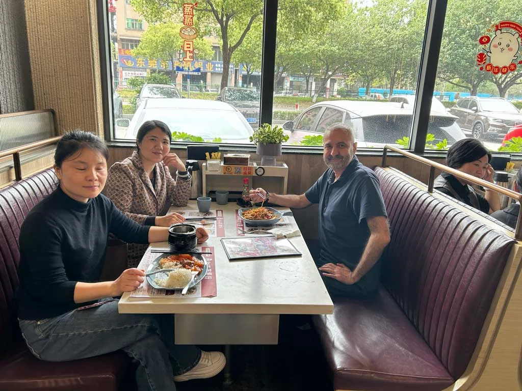 Team meeting with partners