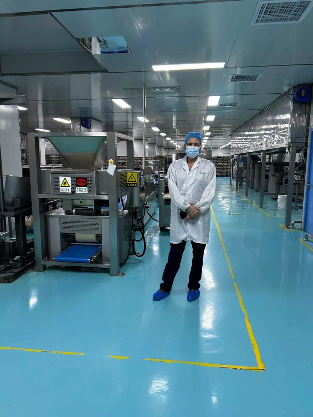On site at a food processing line