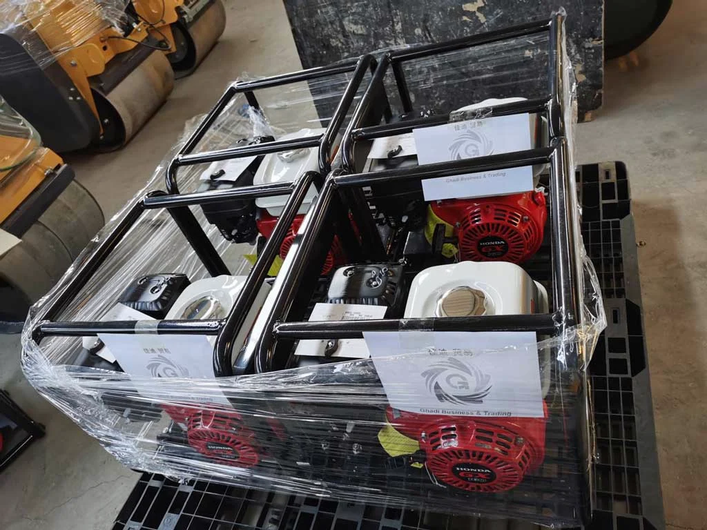 Packed equipment ready for dispatch