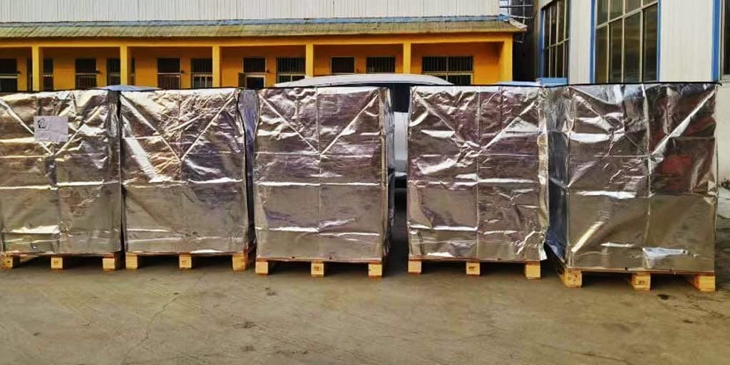 Palletised goods ready for dispatch