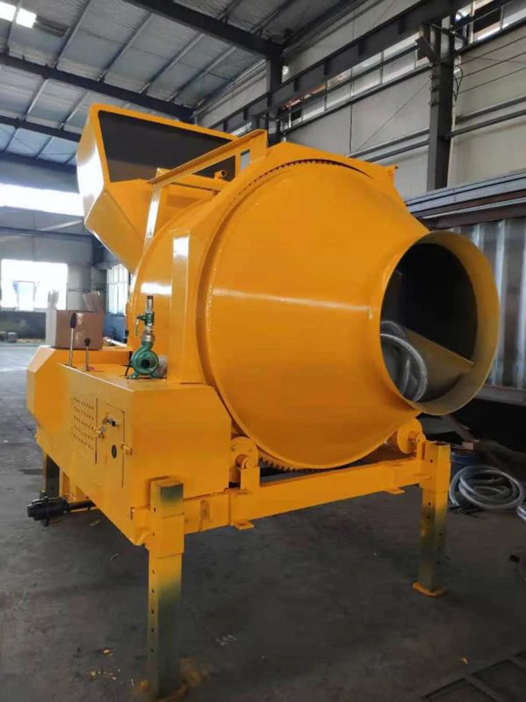 Concrete mixer at the factory