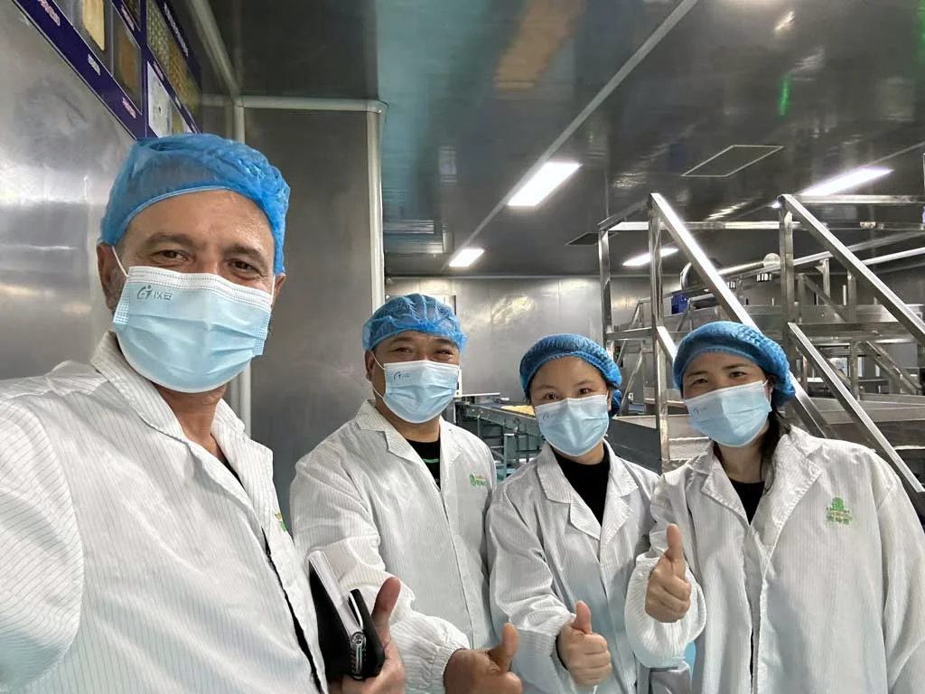 Team on site at a food production facility